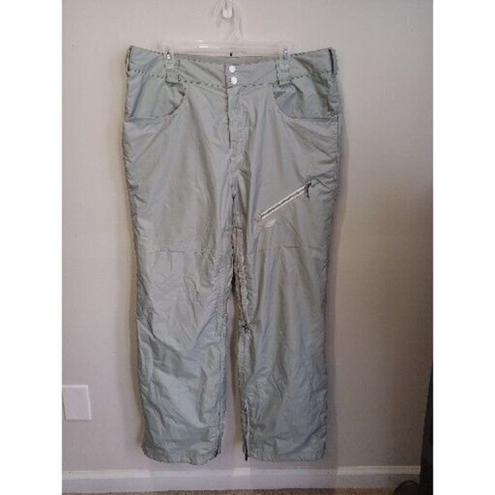 SIMS Ultimate Equipment Ski Snowboard Pants Men's Size L Light Gray Zip Up Leg